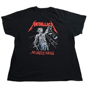 Metallica …And Justice For All Size 2XL Black Tee (Retail Price $30)